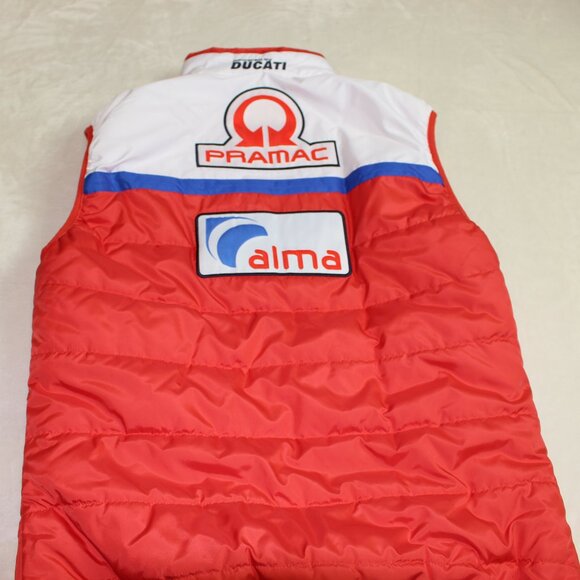 Pramac Racing Ducati Motorcycle Team Jilet Bodywarmer  Vest Mens Size M - Picture 8 of 9